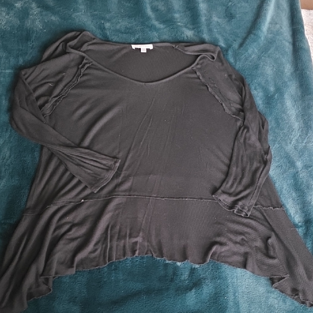 DownEast Charcoal Long Sleeve Top